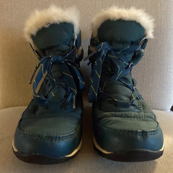 Sorel Women’s Whitney Short Lace Up Waterproof Insulated Winter Boots Teal 6 - Picture 9 of 12